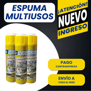 Limpiador Multiuso Espuma 650ml Schubert